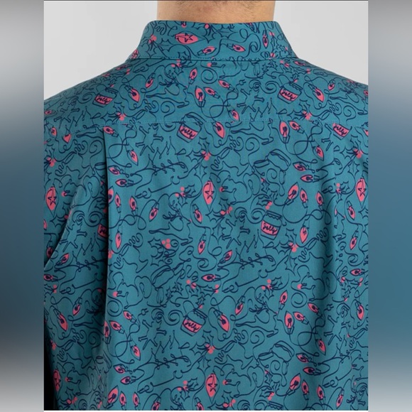 William Murray Golf Men’s 25,000 Bulbs LS Button Down - Picture 4 of 13